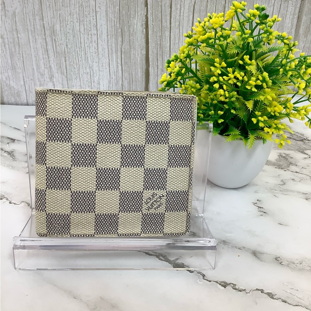 GUC Louis Vuitton Damier Azur Bifold Wallet - Picture 2 of 7